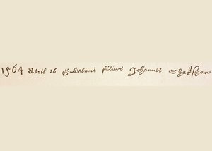 Register Entry for the Baptism of William Shakespeare, 1886 by English School